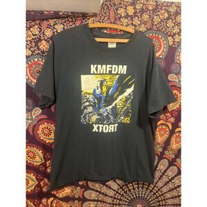 Original Large KMFDM XTORT 2007 T-Shirt Industrial Soundtrack To The Holy Wars!